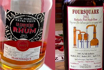 Coups de coeur pour un rhum de la Barbade et un rhum martiniquais