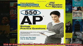 Free PDF Downlaod  550 AP Biology Practice Questions College Test Preparation  FREE BOOOK ONLINE