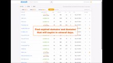 Find .com and .net expired domains