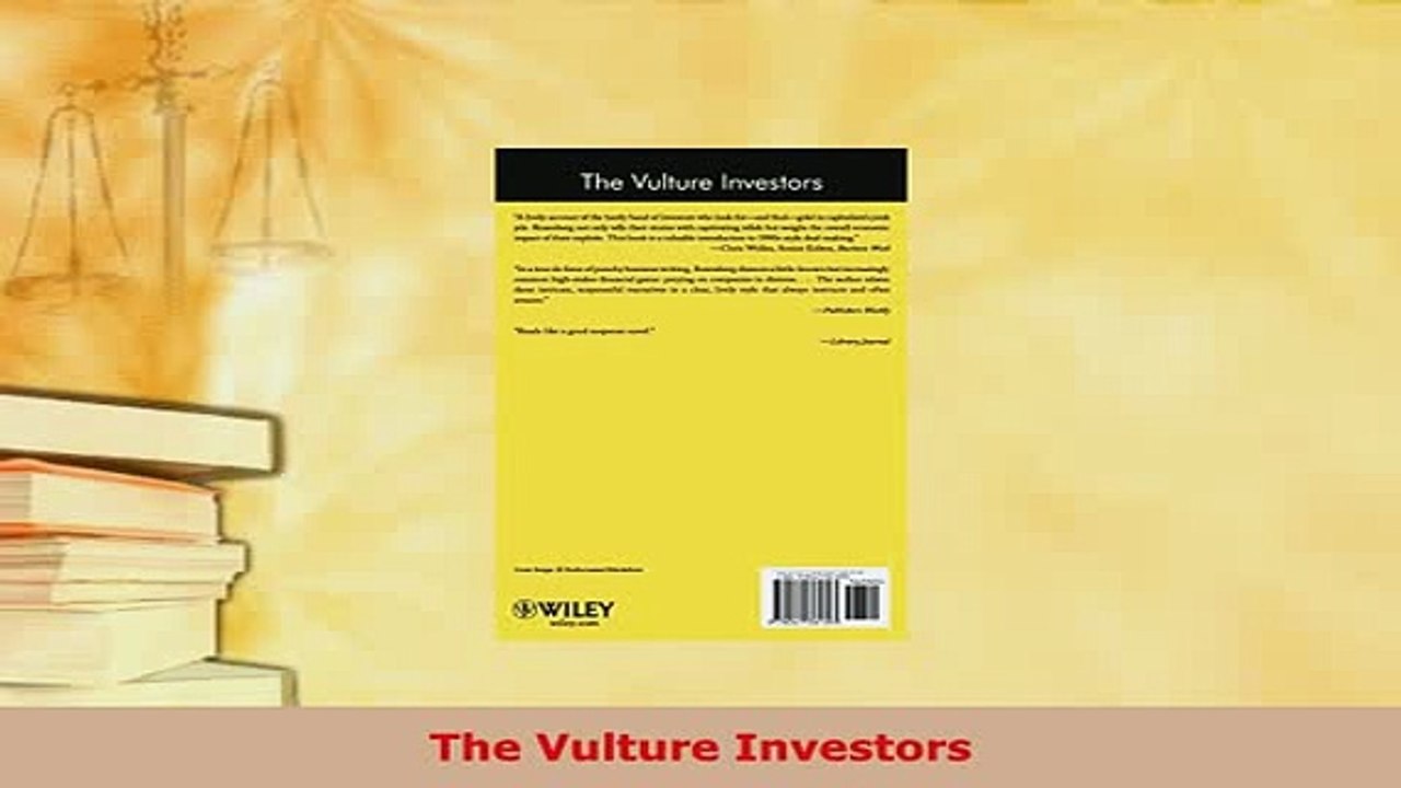 PDF  The Vulture Investors PDF Online
