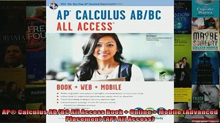 READ book  AP Calculus ABBC All Access Book  Online  Mobile Advanced Placement AP All Access  DOWNLOAD ONLINE