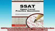 READ book  SSAT Upper Level Practice Questions SSAT Practice Tests  Exam Review for the Secondary  FREE BOOOK ONLINE