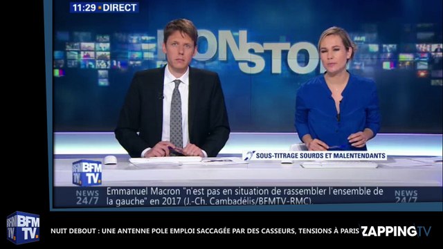 Nuit Debout : Une antenne Pôle Emploi totalement saccagée par des casseurs, tensions à Paris