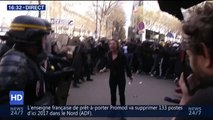 Paris : Le violent coup de pied d'un CRS donné à une étudiante