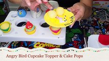 Angry Bird Cupcake Toppers & Cake Pops - Easy Tutorial by FunPlayTV