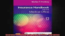 Free PDF Downlaod  Insurance Handbook for the Medical Office 13th Edition  FREE BOOOK ONLINE