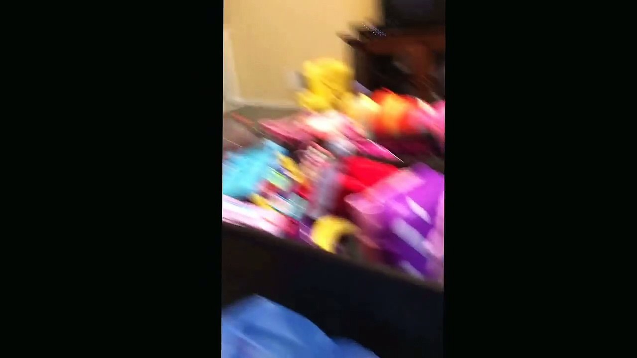 Opening gifts from 2nd birthday party