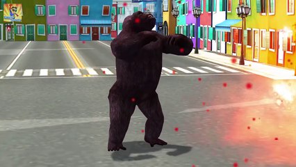 Crazy Gorilla Finger Family Rhymes for Children in 3D | Finger Family Gorilla