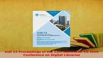 Download  Jcdl 13 Proceedings of the 13th ACMIEEECS Joint Conference on Digital Libraries Free Books