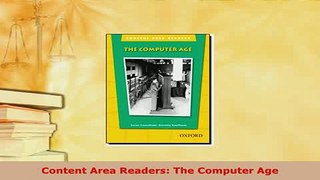 PDF  Content Area Readers The Computer Age Read Online