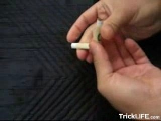 How to bend a cigarette without breaking it