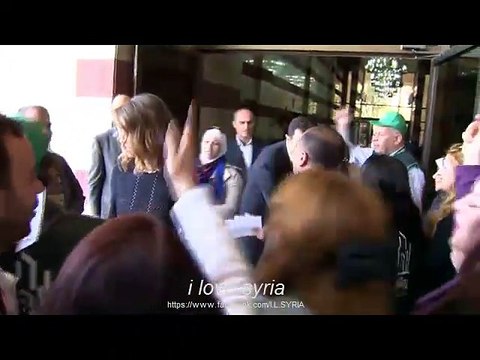 Syrie/ le président Bachar Al-Assad se rend aux urnes avec sa femme 14 avril 2016