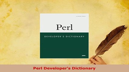 PDF  Perl Developers Dictionary Read Online