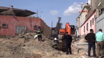 Gaziantep Kanalizasyon Çalışmasında Göçük Oluştu, 1 İşçi Yaralandı
