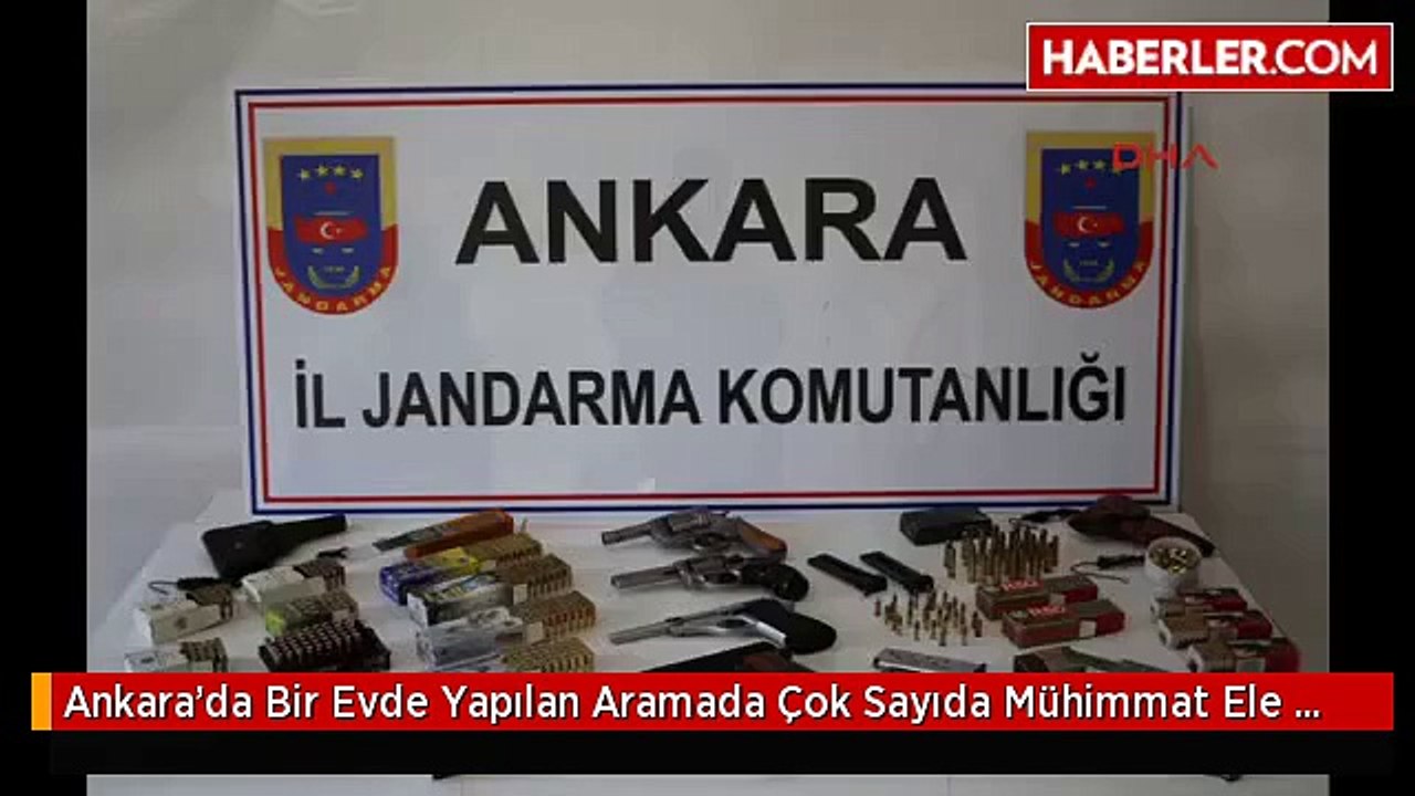 Ankara'da Bir Evde Yapılan Aramada Çok Sayıda Mühimmat Ele Geçirildi