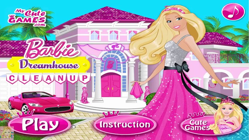 barbie house clean