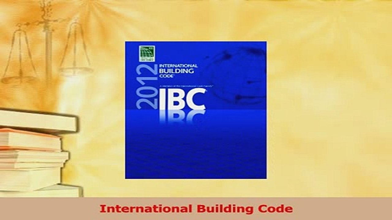 Read  International Building Code Ebook Free