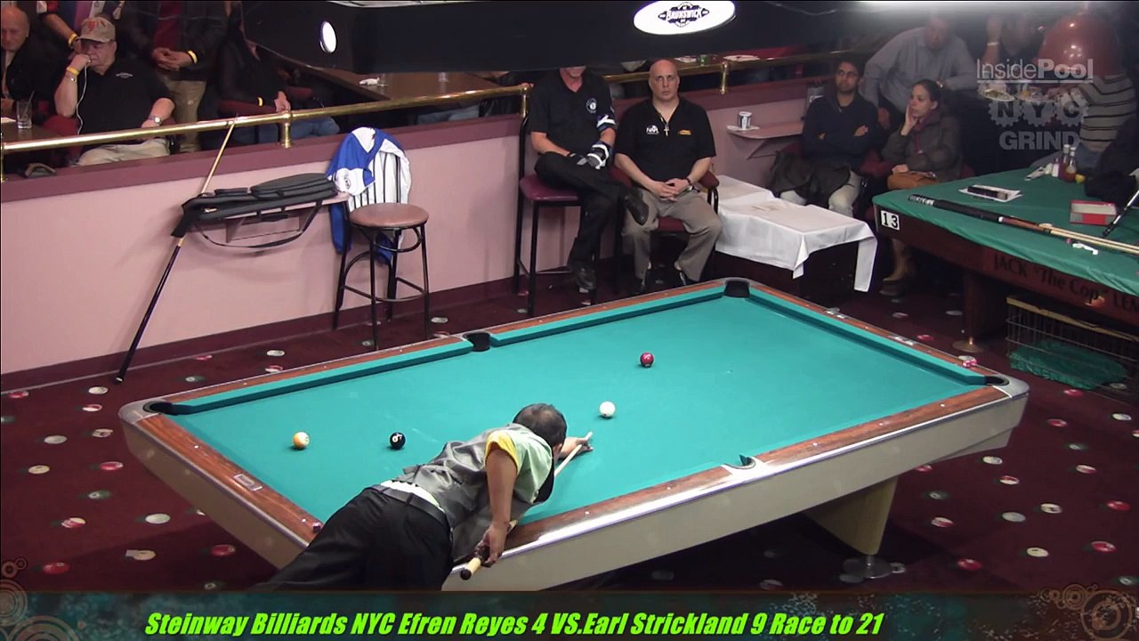 Efren Reyes VS Earl Strickland The Battle of Legends at Steinway Billiards 9 Ball Part 2