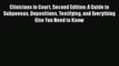 [Read book] Clinicians in Court Second Edition: A Guide to Subpoenas Depositions Testifying