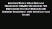 PDF Veterinary Medical School Admission Requirements (VMSAR):2015 Edition for 2016 Matriculation