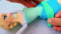 Elsa BALLERINA PLAY-DOH tutu makeover Disney Frozen Queen Elsa Barbie Doll AllToyCollector
