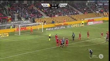 --iNordsjalelland 0-1 hobro Goal by (pen.) Mayron George--i