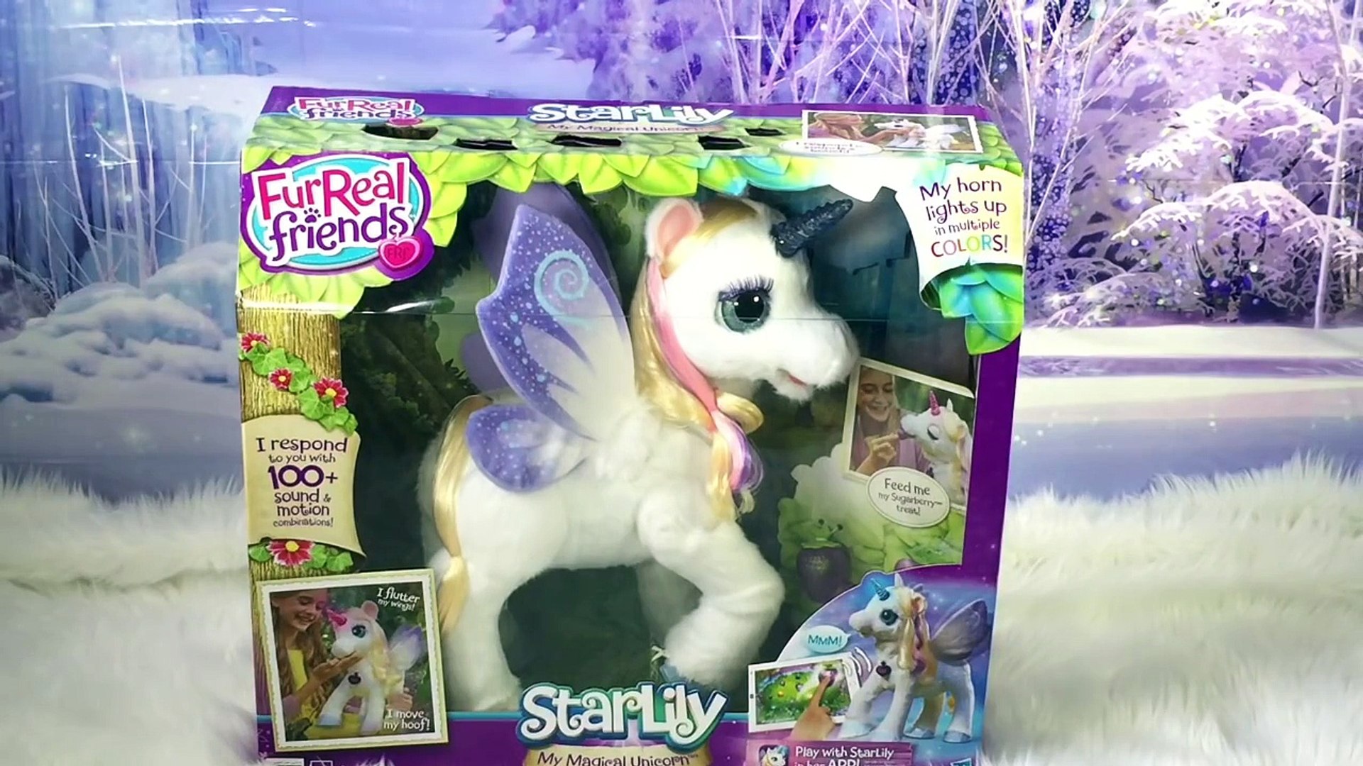 FurReal Friends StarLily My Magical Unicorn Unboxing Plus Disney ...