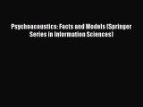 Read Psychoacoustics: Facts and Models (Springer Series in Information Sciences) Ebook Free