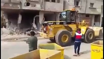 Front End Loader Demolition Fail