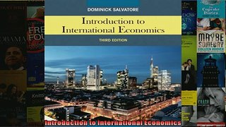 FREE DOWNLOAD  Introduction to International Economics  DOWNLOAD ONLINE