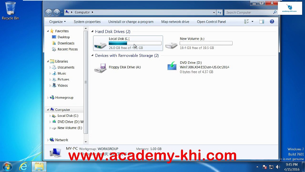Hard disk re partition by disk management(URDU)