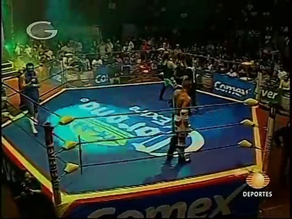 AAA-SinLimite 2009-05-21 Aguascalientes 03 Charly Manson, El Mesias & X-Pac vs. La Legion Extranjera