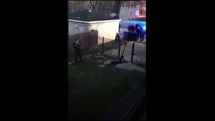 Scene following police shooting of Chicago teen Pierre Lour