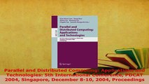 Download  Parallel and Distributed Computing Applications and Technologies 5th International Free Books