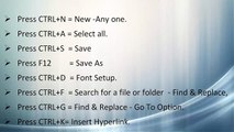 Keyboard Shortcut key overview for windows .mp4