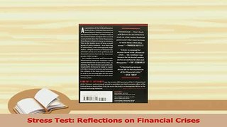 Read  Stress Test Reflections on Financial Crises Ebook Free