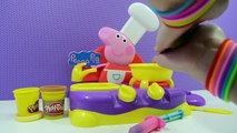 Peppa Pig - Cozinha Musical com Massinha Play-Doh Português - Massinha de Modelar - Turma