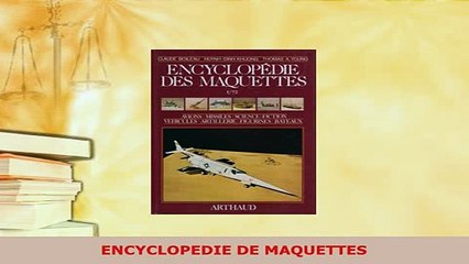 PDF  ENCYCLOPEDIE DE MAQUETTES Download Online