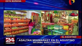 Propietario de minimarket se enfrenta a balazos contra delincuentes