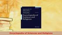 PDF  Encyclopedia of Sciences and Religions Read Online