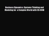 [Read Book] Business Dynamics: Systems Thinking and Modeling for  a Complex World with CD-ROM