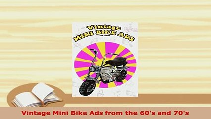 PDF  Vintage Mini Bike Ads from the 60s and 70s Read Full Ebook