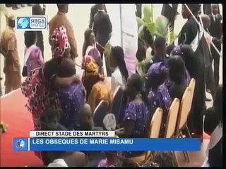 OBSEQUES DE MARIE MISAMU . En direct Dernier jour au Stade des Martyrs