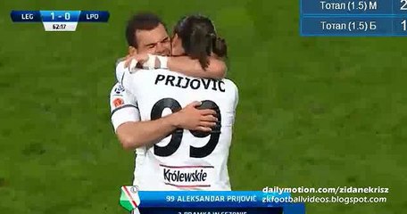 1-0 Aleksandar Prijovic Goal - Legia Warsawa 1 - 0 Lech Poznan 15.04.2016