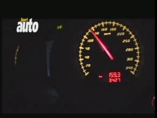 Lamborghini 340 km/h (de nuit)
