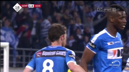 Thomas Matton Goal HD - Gent 1-0 Oostende - 15-04-2016