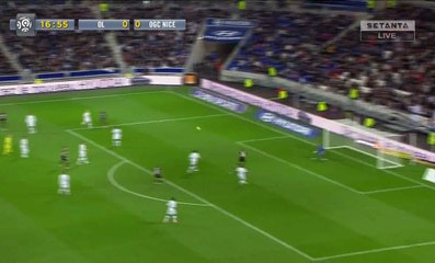 Valere Germain Goal - Lyon 0 - 1 Nice - 15-04-2016