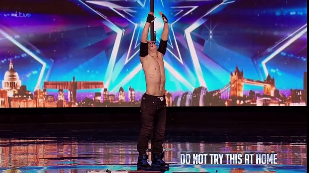 Britain's Got Talent 2016 S10E01 Alex Magala Insane Daredevil Acrobat Sword Swallower Full Audition
