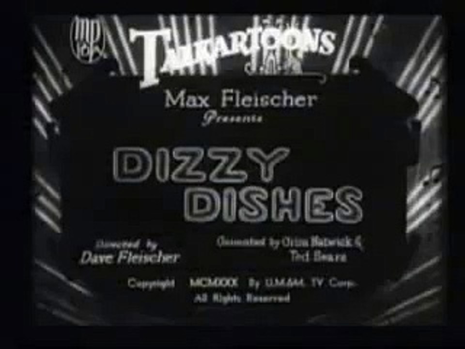 BETTY BOOP: Dizzy Dishes (1930) (Remastered) (HD 1080p) June 2016