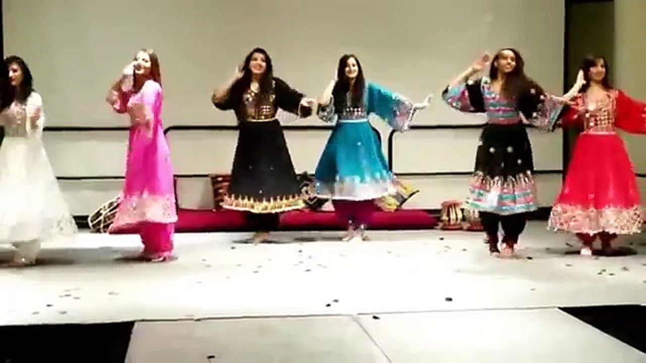 Afghan Gilrs dance and attan